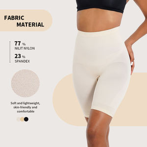 High Waisted Women's Shorts Knitted Nylon Spandex Solid Color Breathable Comfortable Minimalist Style Elastic Waist - Product Image 1
