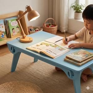 Meubles de maison neufs de haute qualité, contreplaqué de pin américain du Vietnam, matériau durable et sûr, bord lisse, table en bois décontractée pour enfants Hao - Product Image 5