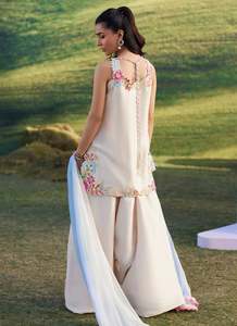 Vestidos Salwar de Seda Pakistaní para Mujer - Corte Holgado, Secado Rápido, para Bodas y Fiestas - Product Image 4