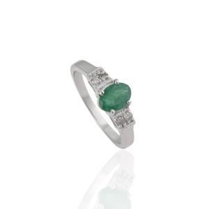New Arrivals 925 Sterling <b>Silver</b> Oval Cut <b>Emerald</b> May Birthstone Fine Handmade <b>Ring</b> Jewelry For Women Wholesale Price - Product Image 1