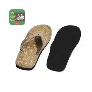 Pantuflas de Seagrass Hechas a Mano Directo de Fábrica, Color Crema, con Plantilla Acolchada de Algodón, para el Mercado Australiano de Spa, Precio de Mayoreo Económico para Exportación - Product Image 1
