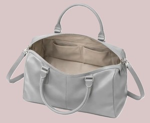 Royaa Women Minimalist Gray Leather Handbag | Top Handle Crossbody Purse | Elegant <b>Work</b> Office <b>Bag</b> Large Genuine Cow Leather - Product Image 2