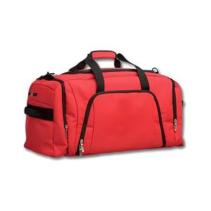 Bolsa Deportiva Grande Negra de 600D con Ribete Blanco y Bolsillos Laterales para Almacenamiento Deportivo - Product Image 6