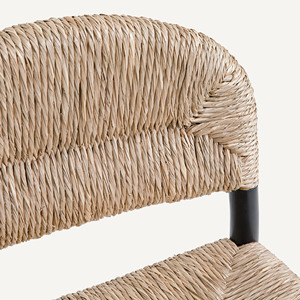 Factory Direct Woven Rope Rattan Outdoor Wholesale Iron Frame Metal Patio Garden <b>Dining</b> <b>Chair</b> with Waterproof <b>Cushion</b> - Robstee - Product Image 5