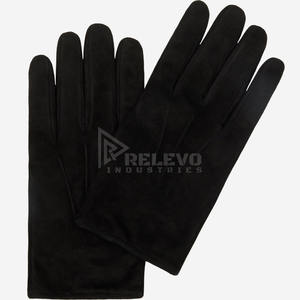 Guantes de Cuero de Invierno, Manoplas Térmicas con Forro Polar, Resistentes al Viento, para Motociclistas, de Piel de Oveja Genuina, Venta al Por Mayor - Product Image 3