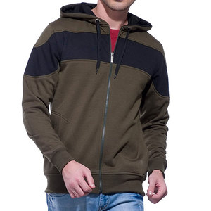 Sweat-shirt à capuche zippé décontracté pour homme, veste en polaire de qualité supérieure, vêtement d'extérieur athlétique confortable pour la mode quotidienne et les voyages - Product Image 3