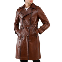 Manteau en cuir véritable tricoté sur mesure pour homme Samroz Sports, grande taille, couleur personnalisée, col en V, style corne, automne/hiver