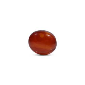 Natural Yemeni Aqeeq Cabochon Oval 9.6 Carat Certified Fine Blue Gemstone - Product Image 1