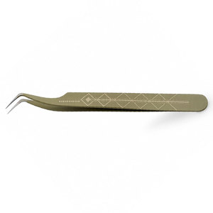 แหนบดัดขนตาสแตนเลสโค้งมน ปลายเรียบ สำหรับต่อขนตา - Product Image 6