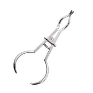 Pinzas de sujeción para dique de goma dental Kaamir Instruments, de acero inoxidable quirúrgico, color plateado, con agarre ergonómico, para uso dental. - Product Image 5