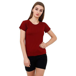 Camisetas de Verano al por Mayor para Mujer, Cuello en V, con Cierre, 100% Algodón, Logotipo y Tallas Personalizadas, Alta Calidad - Product Image 4