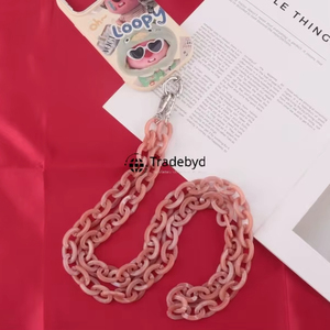 Fashion Trend Resin Chain Necklace Offset Waterproof Lightweight Unique Jewelry for Women Statement Accessories Tradebyd - Product Image 1