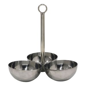 Elegante Tazón para Chocolate de Acero Inoxidable con Base, Plato de Servicio Vintage con Pedestal, Centro de Mesa de Lujo para Hoteles y Bodas - Product Image 3