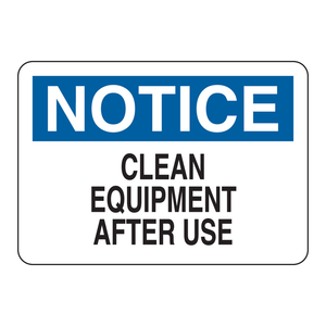 Señal de Seguridad Plegable de PVC Brady - Aviso: Limpiar Equipo Después de su Uso para Laboratorios y Áreas de Trabajo - Product Image 3