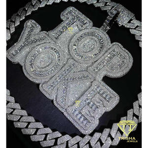Collier pendentif appareil photo de luxe personnalisé, bijoux hip-hop entièrement sertis, breloque photographie plaqué or 18 carats, moissanite, cadeau unisexe - Product Image 2