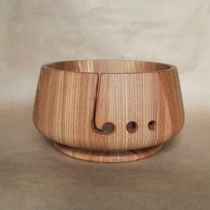 Wooden Yarn Bowl Knitting Bowl Crochet <b>Wool</b> Ball Holder Handmade Storage Bowl DIY Knitting Crocheting Accessories - Product Image 3