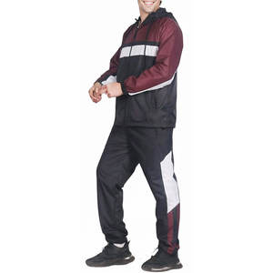 Ensemble short et veste coupe-vent pour homme, respirant, haute qualité, polyester/coton, pour course à pied, vélo, sport, fermeture éclair intégrale, nouvelle arrivée automne - Product Image 3