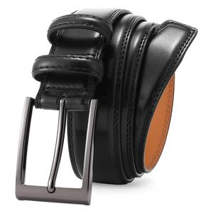Men's Luxury Casual Braided Western Buckle Silver High Strength Durable 2 Inch Wide <b>Cow</b> Hide Leather for Jeans Custom Length - Product Image 1