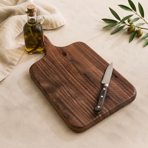 Planche à découper et à hacher en bois naturel REHMAN CRAFT avec poignée intégrée, écologique, épaisseur 1,5 cm, passe au lave-vaisselle - Product Image 6