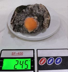 Agate Guru Faite à la main Orange Noir Thomsomite Minéraux Rares Inde Meilleure Qualité Respectueuse de l'environnement Forme Libre Nouvelle Ère - Product Image 1