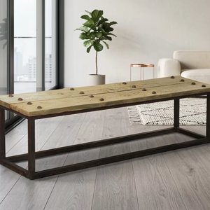 Celuna Custom Solid Teak Wood Bench Minimalist Wooden Seating for Luxury Villa Hotel Dining and Living Room Furniture - Product Image 1