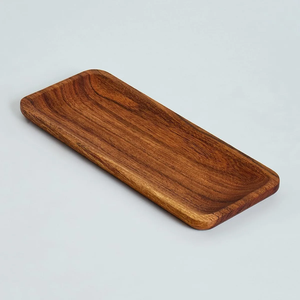 FAIZA CRAFT FC-3406 Assiette jetable biodégradable en feuille de palmier d'arec, bois et bambou, écologique, compostable, faite à la main, polie, classique - Product Image 6
