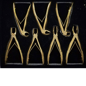 Ensemble de forceps d'extraction dentaire professionnels en acier inoxydable, kit d'instruments chirurgicaux pour l'extraction des dents supérieures et inférieures - Product Image 4