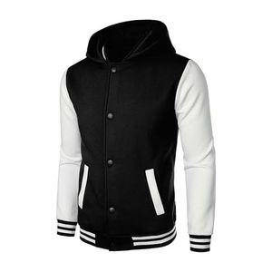 Best Selling <b>Men's</b> Fashion Hoodies Style Varsity Baseball Jacket Causal Hood Design Baseball Bomber Jacket <b>Men</b> Good Quality - Product Image 1