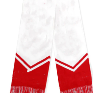 ผ้าพันคอแฟนคลับฟุตบอลระดับชาติ ลายวินเทจสองสี พรีเมียม สำหรับฤดูหนาว ผลิตจากอะคริลิกแจ็คการ์ดความหนาแน่นสูง - Product Image 4