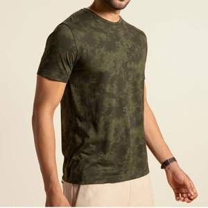 Soft <b>Stretch</b> Fabric Tee for Daily Wear Sports Activities & Street Fashion <b>Men</b> Regular Fit Cotton T Shirt For Summer Outdoor Wear - Product Image 2