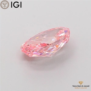 เพชรสีชมพูสดใส ระดับความสะอาด VS2 รูปทรงวงรี 1.50 กะรัต พร้อมใบรับรอง IGI เพชร CVD ที่ได้รับการเพาะเลี้ยงในห้องปฏิบัติการ สำหรับแหวนหมั้นแบบสั่งทำ - Product Image 5