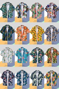 Custom Hawaiian <b>Shirt</b> for Men with Tropical Design Beach <b>Shirt</b> Short Sleeve <b>Button</b> Up Summer Casual Wear OEM Wholesale - Product Image 3