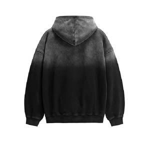 Sweat à capuche graphique pour homme, coupe oversize, effet délavé, motif graffiti, en molleton épais - Product Image 4