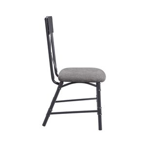 Set di 2 sedie da pranzo con cuscini per seduta grigi e neri sabbia - Product Image 4