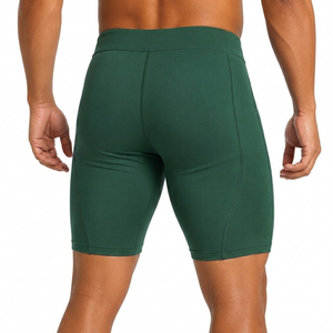 <b>Men's</b> Compression <b>Boxer</b> Shorts Breathable Muscle Support Sweat Absorbent Custom Logo Printed Short Shorts Athletic Wear - Product Image 1