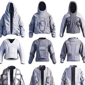 เสื้อฮู้ดดี้สตรีทแวร์ผ้าฝ้าย 100% ทรงบ็อกซี่แบบครอป ตัดเย็บตามสั่ง น้ำหนัก 500 กรัม ผ่านกรรมวิธีฟอกสีแบบแอซิดวอช ผลิตโดยผู้ผลิตตามสั่ง - Product Image 3