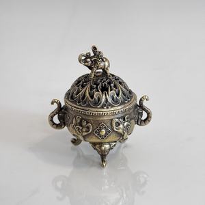 Brûleur d'encens éléphant à trois pieds en métal, prix d'usine, pour la maison et le bureau, support d'encens thérapeutique pour la relaxation - Product Image 2