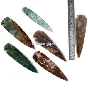 Puntas de flecha de ágata tejidas a mano de 2 pulgadas para hacer joyas, puntas de flecha de piedra de ágata Natural para proyectos artesanales, accesorios hechos a mano - Product Image 5