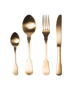 Juego de Cubiertos de Acero Inoxidable Dorado, Juego de Cubiertos con Acabado Espejo, Resistentes al Óxido, Utensilios de Comedor para el Hogar, Bodas y Fiestas de Cumpleaños - Product Image 3