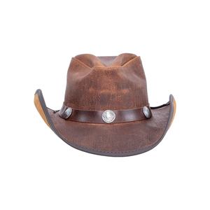 Chapeau de cowboy en laine marron, chapeau d'extérieur à large bord, chapeau de cowboy unisexe pour adulte, chapeau de cowboy décontracté, chapeau de cowboy pour toutes les saisons - Product Image 1