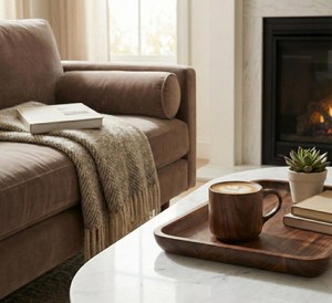 ถาดเสิร์ฟไม้เนื้อแข็งทำมือ คุณภาพระดับเชิงพาณิชย์ ดีไซน์ทันสมัยเรียบง่าย ถาดอเนกประสงค์สำหรับบริการอาหาร - Product Image 6