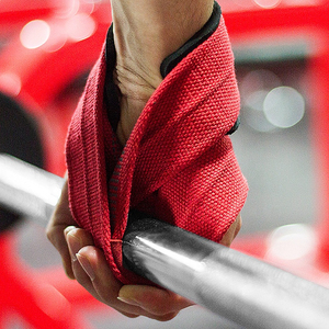 Sangles de musculation en coton réglables avec logo personnalisé pour la salle de sport, la remise en forme et les exercices - Antidérapantes et respirantes - Product Image 4