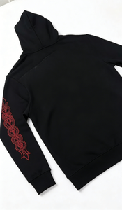 Fabricant OEM – Nouveauté : Sweat-shirt unisexe d'hiver personnalisé avec patchwork, appliqué brodé, logo, en molleton 100 % coton épais, écologique et à séchage rapide - Product Image 6