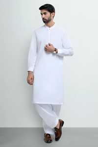 Ensemble Shalwar Kameez pakistanais traditionnel le plus vendu, coton de haute qualité, séchage rapide, toutes saisons, décontracté, pour fêtes et mariages, pour hommes - Product Image 2