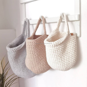 Cotton Crochet Small Fruits Hanging <b>Basket</b> Home Kitchen <b>Storage</b> Organizer for <b>Toys</b> Fruits From Indian Supplier - Product Image 5