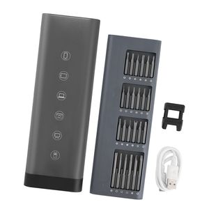 Set di 48 Mini Cacciaviti Elettrici Magnetici con LED, in Acciaio S2 e Scatola Magnetica per Fai-da-Te, Tensione Nominale 3.7V - Product Image 1