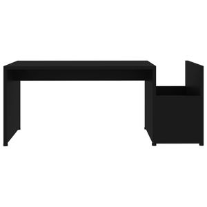 โต๊ะกาแฟไม้เอ็นจิเนียร์สีดำ 35.4 X 17.7 X 13.8 นิ้ว - Product Image 4