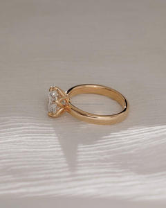 IGI/GIA Lab Grown Cut Diamond Vintage 14k jaune mariage/bague de fiançailles unisexe or blanc fin pour anniversaire fête-digne - Product Image 2