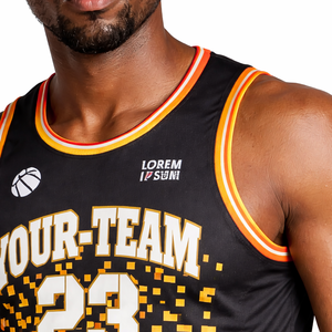 ชุดบาสเก็ตบอลแบบกำหนดเองสำหรับทีมชายและเยาวชน ชุดเสื้อและกางเกงขาสั้นซับเหงื่อแห้งเร็ว พิมพ์โลโก้และหมายเลข โรงงาน OEM - Product Image 2