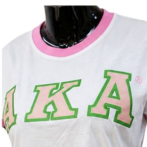 T-shirt Ringer Blanc Rose pour Femme à Manches Courtes avec Bordure Contrastante, Haut Décontracté Tendance, Vêtement Streetwear Élégant pour Dames, Vente en Gros - Product Image 5